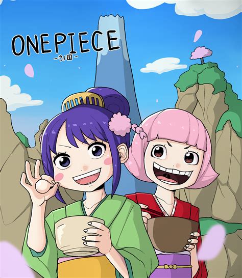 Oddman1234 Kurozumi Tama Toko One Piece One Piece Absurdres Highres 2girls Cloud Hair