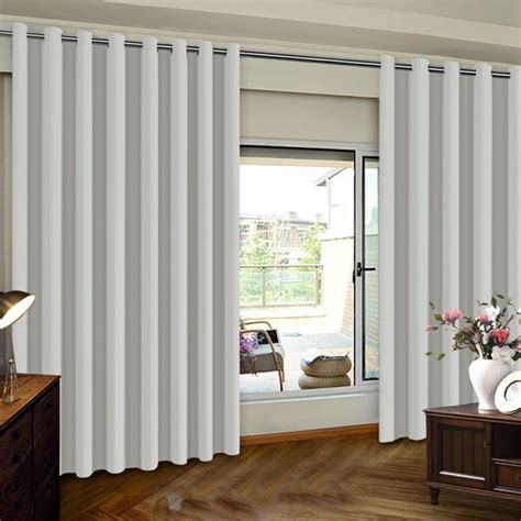 How big is a patio door curtain panel? Thermal Insulated Door Blinds, White Patio Door Curtain, Extra Wide Premium Thermal Insulated ...