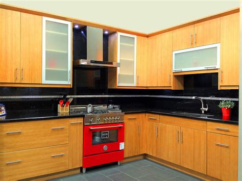 We sell a variety of styles, from solid glossy colours, to the designers' dream selection of italian materials. Bamboo Flat Panel Kitchen Cabinets - Contemporary ...