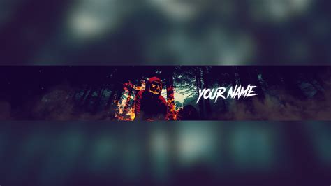 Free Scary Youtube Banner Template