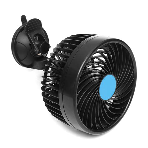 Dc 12v24v 6 Inch Air Cooling Fan Mini Rotatable Fan With Sucker Auto