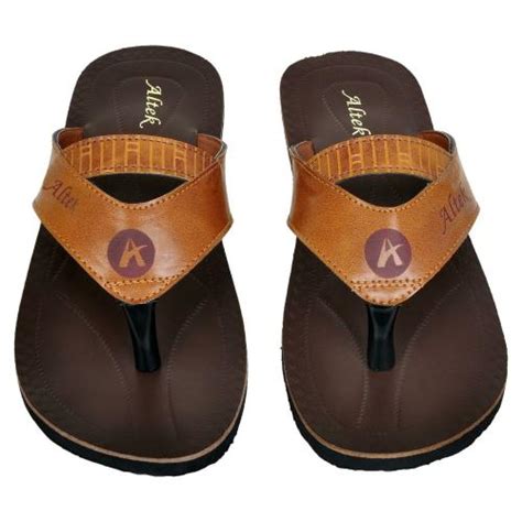 Buy Altek Tan Slippers For Men Online At Best Prices In India Jiomart