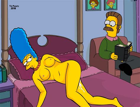 Rule 34 Fjm Marge Simpson Ned Flanders Tagme The Simpsons 3773980