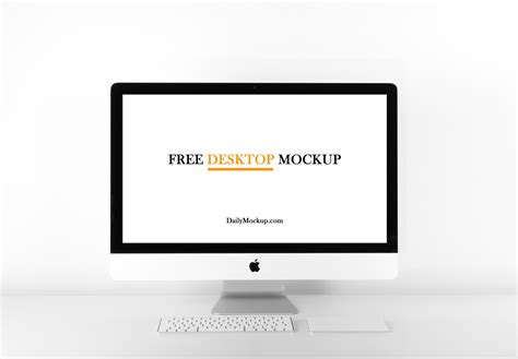 Desktop Pc Mockup Free Free Mockups