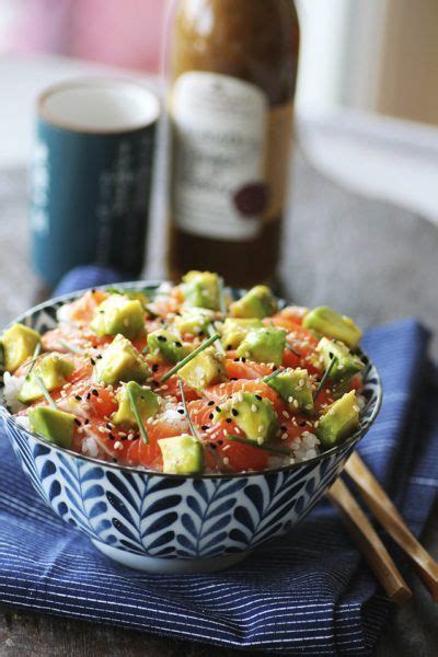 Chirashi saumon avocat Y a pas que les frites dans la vie