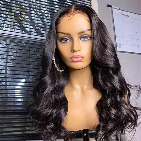 Body Wave Lace Frontal Human Wig 13x4 Lace Frontal Prepluked Etsy