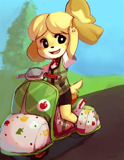 Isabelle By Bloodnspice D8r9tzu Isabelle Animal Crossing Fan Art