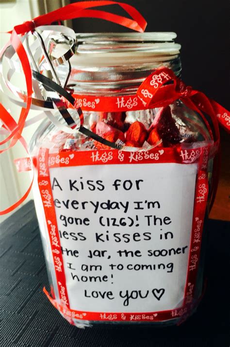 Long distance relationships can be very challenging. Going away gift. DIY Hershey kisses. Study abroad ...