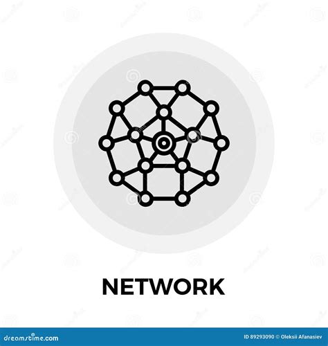 Network Line Icon Stock Vector Illustration Of Connection 89293090