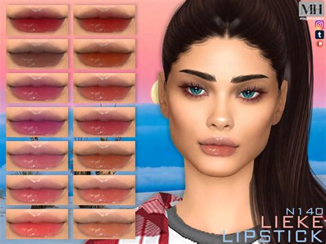The Sims Resource Lieke Lipstick N140