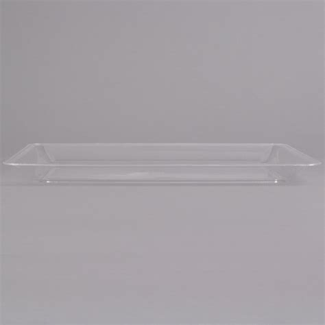 Fineline Platter Pleasers 3518 Cl 12 X 18 Plastic Clear Rectangular Tray