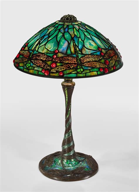 Tiffany Studios Dragonfly Table Lamp Dreaming In Glass