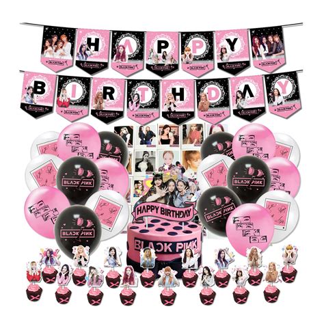 buy tuyusttuyust blackpink party supplies for fans birthday party decorations 1 blackpink