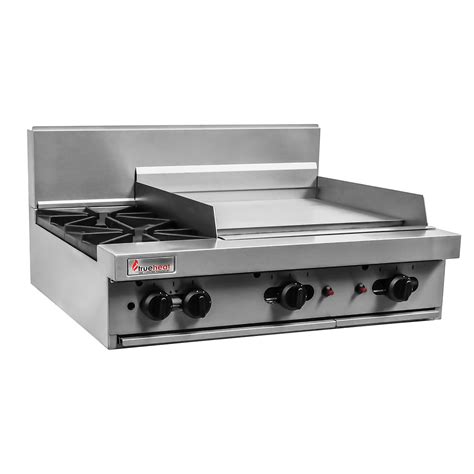 Trueheat 2 Burner With 600mm Griddle Cooktop Commercial Kitchen