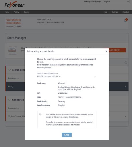 How To Get A Bank Statement For Your Amazon Store Payoneer
