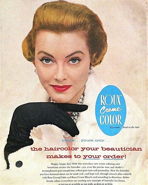 1955 Happy Day Are You Happy Beauty Ad Creme Color May 1 Vintage