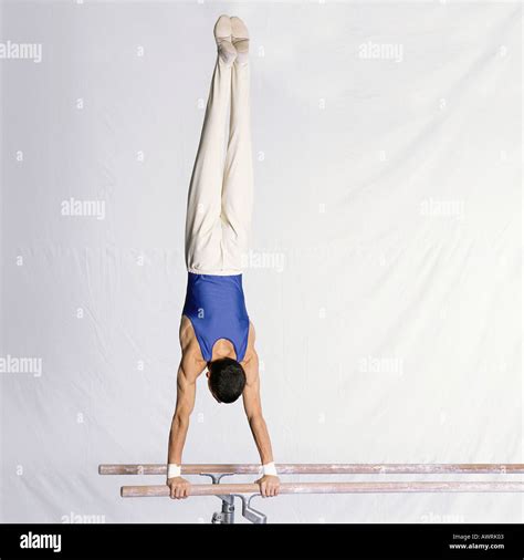 Athlete Handstand On Parallel Bars Hi Res Stock Photography And Images