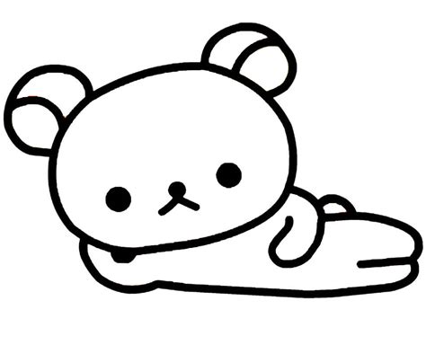 Cute Rilakkuma Coloring Page Free Printable Coloring Pages For Kids
