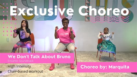 Chair One Fitness Choreo To We Dont Talk About Bruno For Kids Youtube