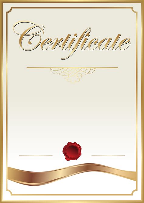 Sertifikat Template Png Certificate Template Png Clip Art Image