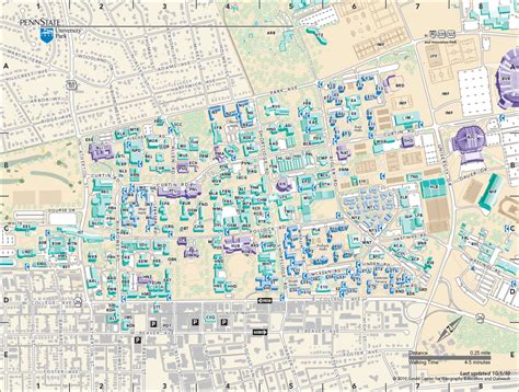 Penn State Parking Lot Map Printable Map