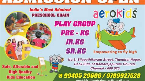 Aerokids International Preschool Play School In Chennai