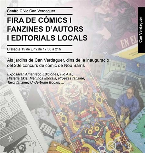 Comicat Fira De Còmics I Fanzines Dautors I Editorials Locals A Can
