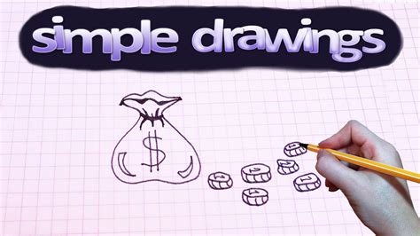 Simple Drawings 45 How To Draw Money Youtube