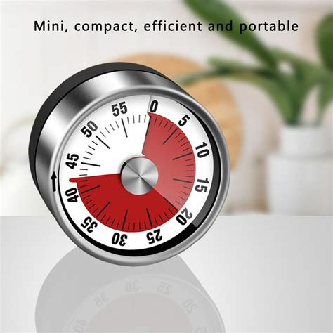 New Magnetic Clock Timer Mechanical Kitchen Timer 60 Minutes Alarm