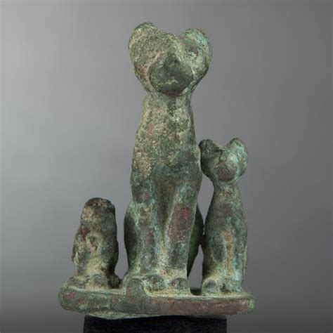 Bronze Bastet Cat Late Period Of Ancient Egypt Or Ptolemaic Period