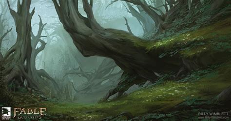 Fable Legends Forest Mood 01 Billy Wimblett Environment Painting