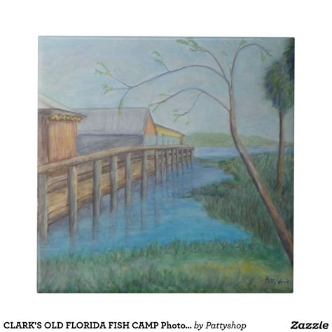 CLARK'S OLD FLORIDA FISH CAMP Photo Tile | Old florida, Florida fish, Florida poster