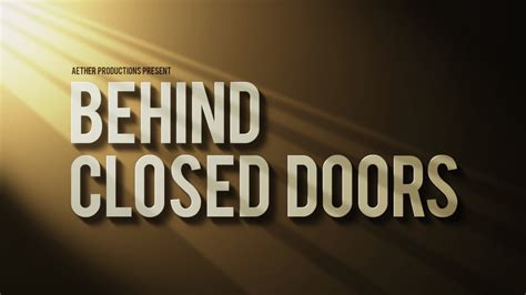 Our Latest Short Film Behind Closed Doors The Idea Aether