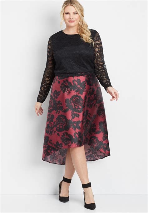 Comenity bank and comenity capital bank partner with some of the world's most recognized merchants, providing more than 145. plus size two piece high low dress | maurices