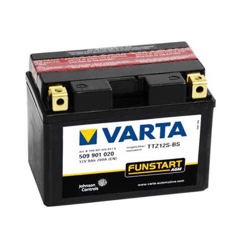 Batterie Scooter Varta Ytz12s Bs 12v 9ah Batterie4motofr