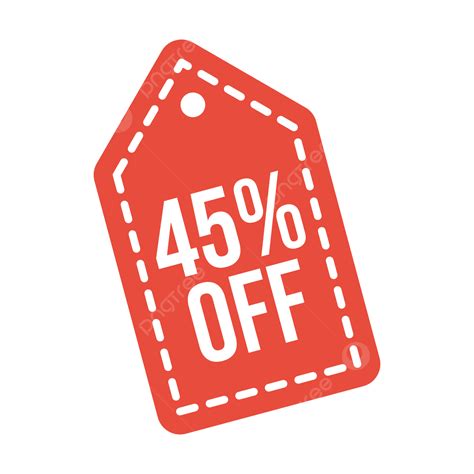 45 Discount Tag 45 Discount Discount Price Tag Png And Vector With