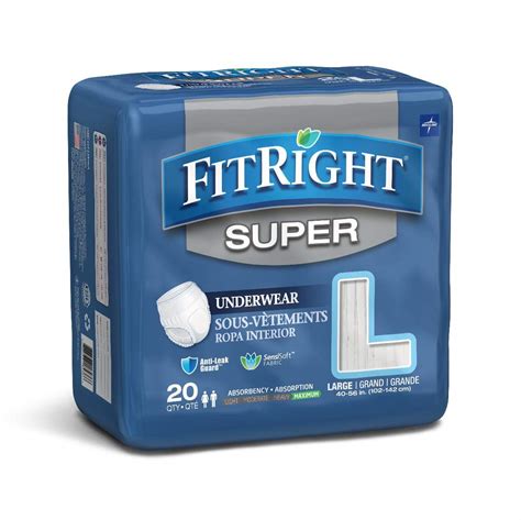 Buy Fitright Super Adult Incontinence Underwear Maximum Absorbency