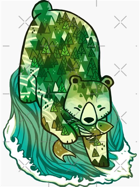Spirit Bear Sticker By Michelledraws Redbubble