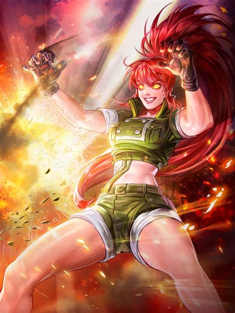 Orochi Leona Leona Heidern Mobile Wallpaper Zerochan Anime Image Board
