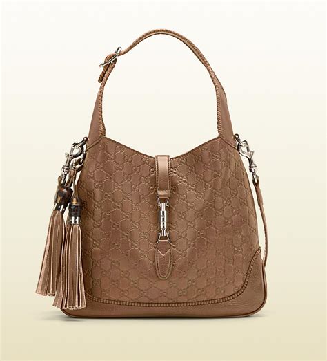 Gucci Brown Leather Handbag Strapless