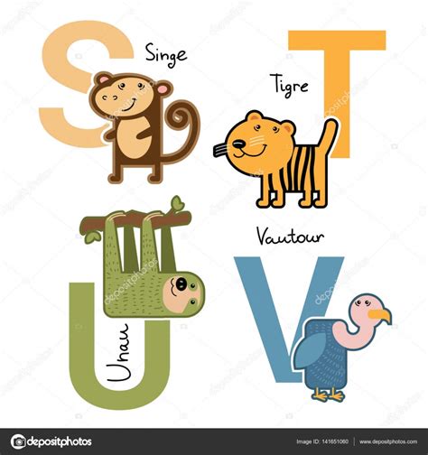 Alphabet French Animals Make Learning New French Vocabulary Fun With