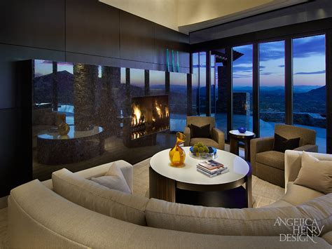 Desert modern aspect fine homes. Contemporary Desert Home Interior Design by Angelica Henry ...
