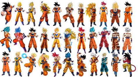 Evolution Of Goku All Forms Dbzdbsdbgtsdbh Charliecaliph Youtube