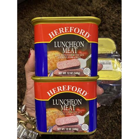 Sale Pcs Hereford Luncheon Meat G Per Can Shopee Philippines