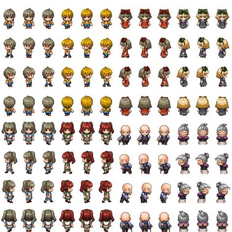 Rpg Maker Mv Sprite Template Web This Program Will Instantly Create A Sprite Sheet From Separate