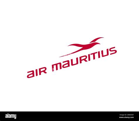 Air Mauritius Rotated Logo White Background Stock Photo Alamy
