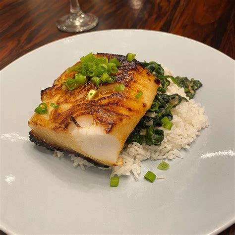 Miso And Soy Chilean Sea Bass Recipe In 2022 Asian Sea Bass Recipe Grilled Chilean Sea Bass
