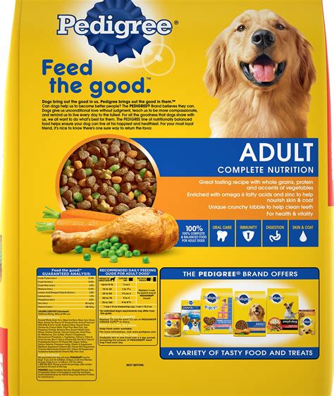 It's great for adding on top of other, healthier foods, but dogs tend to love the flavor on its own. Pedigree Adult Complete Nutrition Roasted Chicken, Rice ...