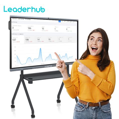 65 75 Inch 4k Interactive Flat Panel Smart Boards All In One Pc Dual