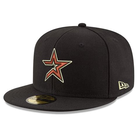 Mens Houston Astros New Era Black Cooperstown Collection Classic Wool